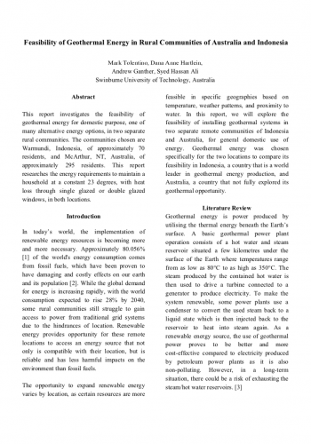 Renewable Energy Report Cover